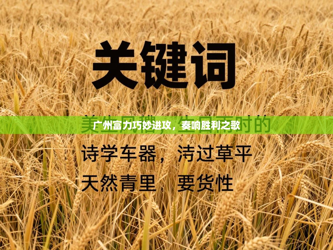 广州富力巧妙进攻，奏响胜利之歌  第2张