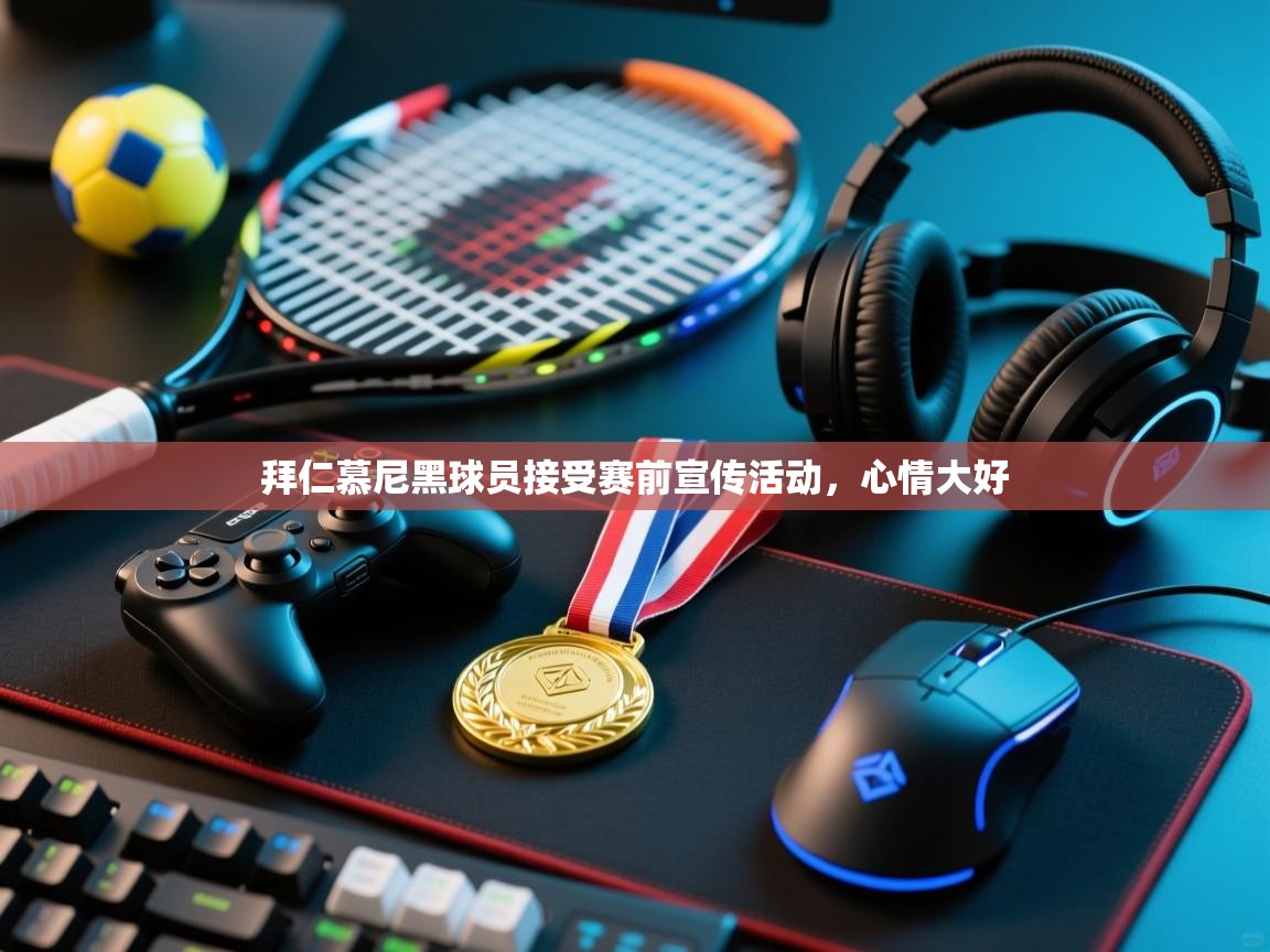 拜仁慕尼黑球员接受赛前宣传活动，心情大好  第2张